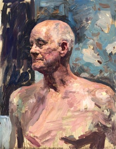 "Portrait of Philip" (2023) By Hollis Dunlap, Original Oil Portrait Painting
