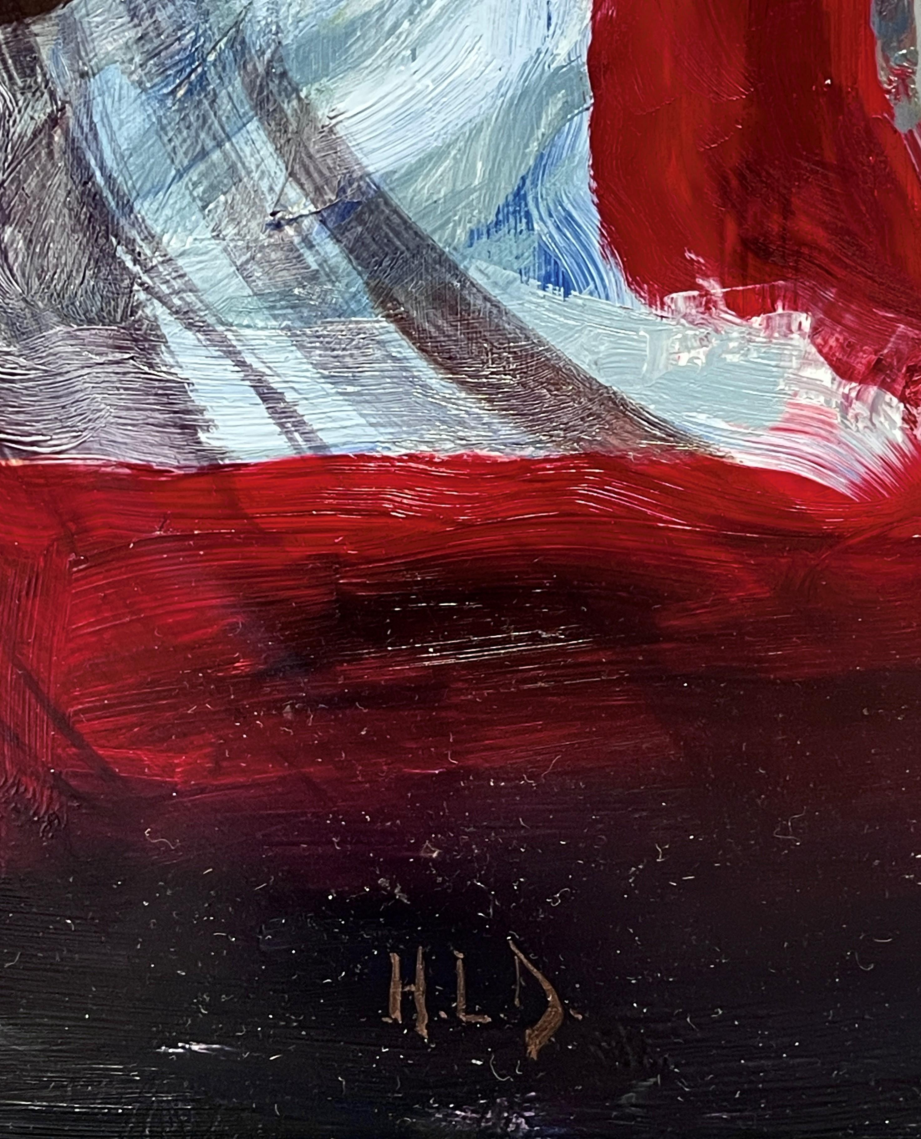 „The Whisper“ (2024) von Hollis Dunlap, impressionistisches Ölporträtgemälde im Angebot 8