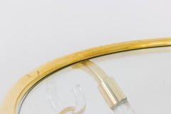 Hollis Jones, Piantana in stile Directoire in lucite e ottone dorato, anni '70