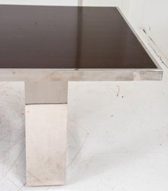 Hollis Jones Style Modern Chrome Dining Table