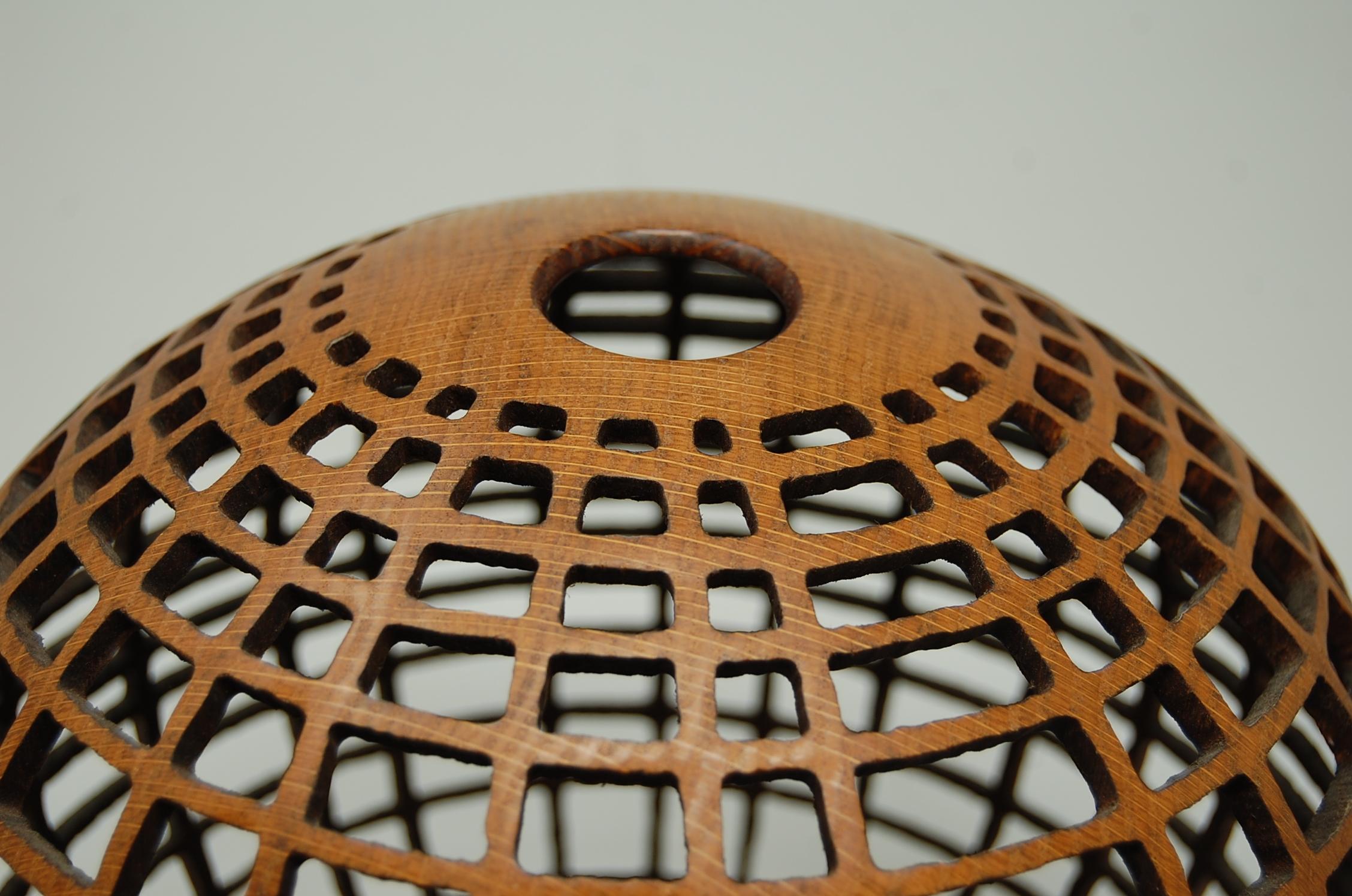 American Craftsman Hollow Form Vase by Ron Pessolano For Sale