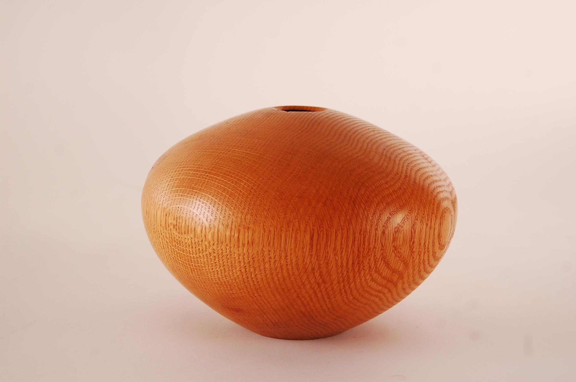 Turned Hollow Form Vase by Ron Pessolano