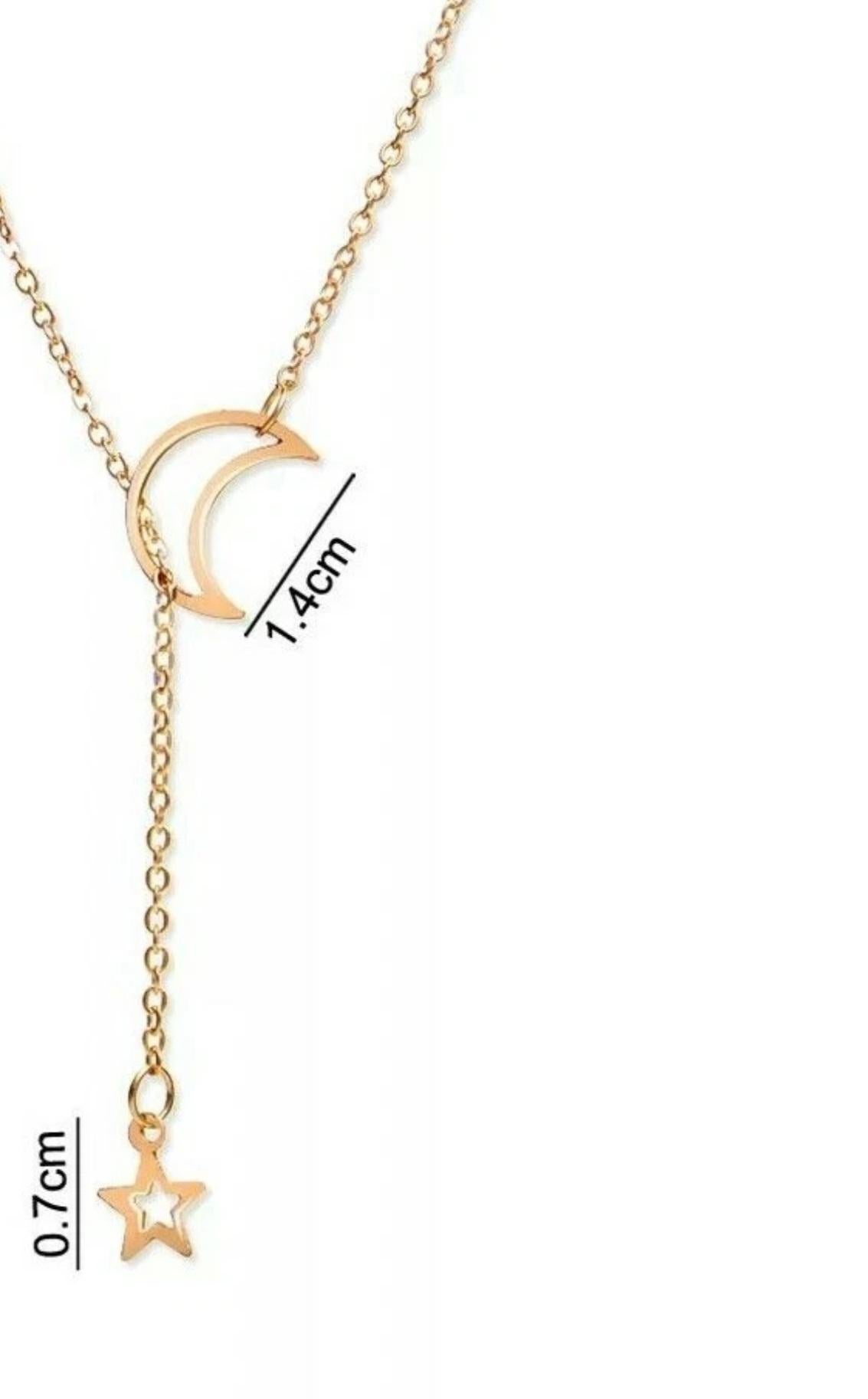 Hollow Moon Star Pendant 925 Sterling Silver Necklace Fashion Women Wedding Gift For Sale 7