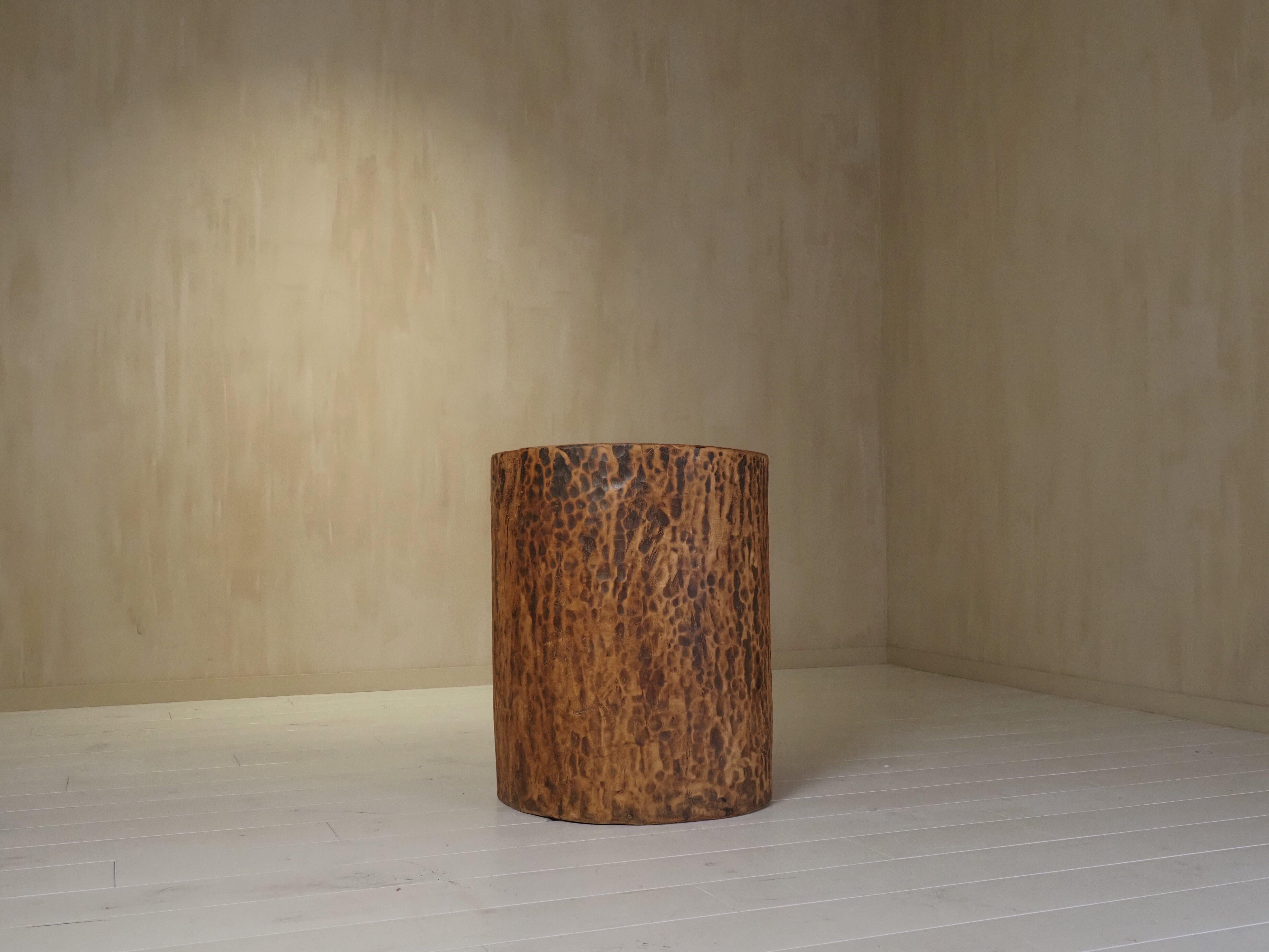 Hollowed tree trunk planter In Good Condition For Sale In Diest, BE