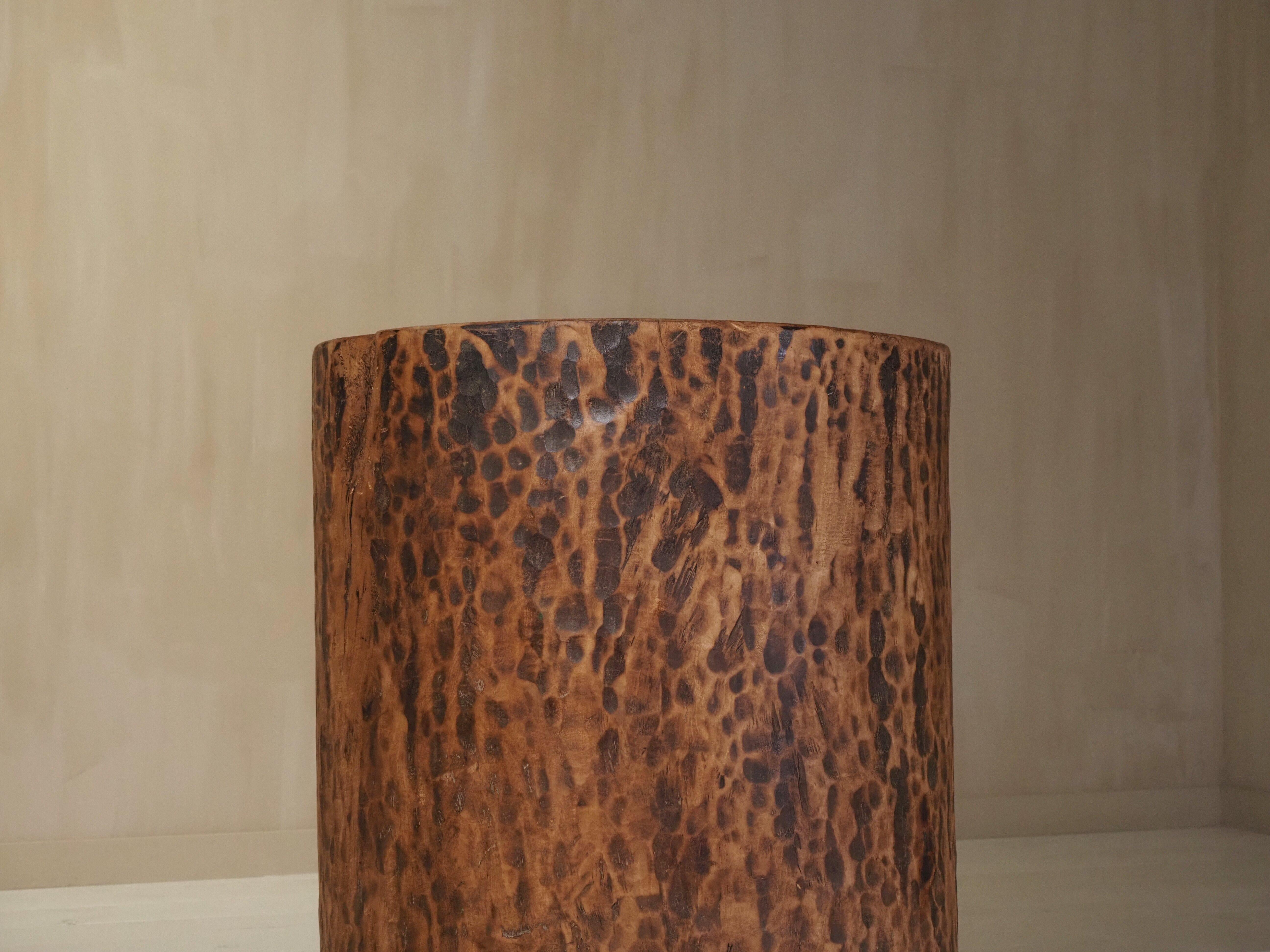 Late 20th Century Hollowed tree trunk planter For Sale