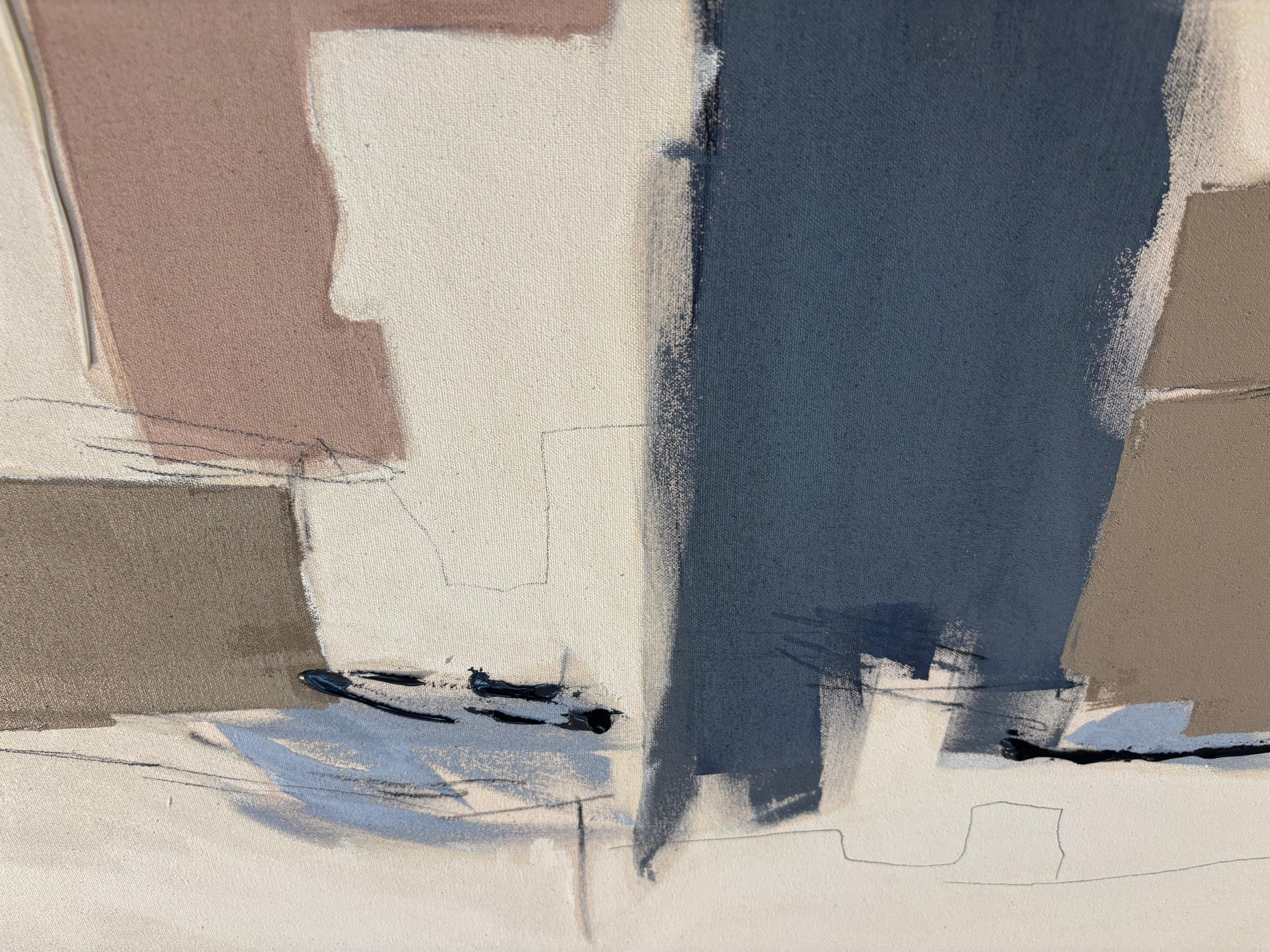 Holly Addi, living and working in Salt Lake City, UT, USA is an abstract painter using acrylic and charcoal on canvas. Her gesture and surface quality is reminiscent of the Abstract Expressionist movement. 
Addi's mixed media paintings on canvas are