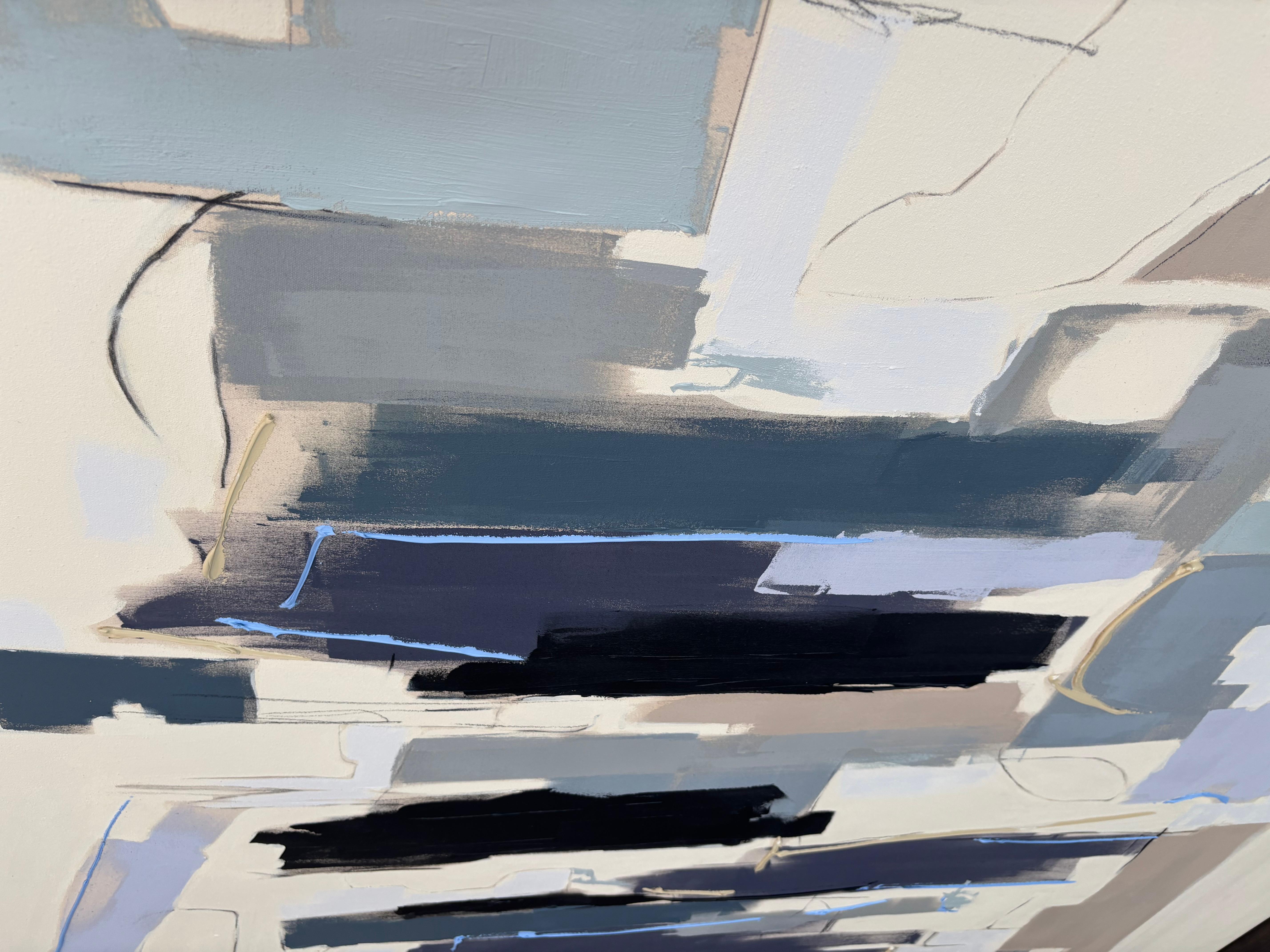 Holly Addi, living and working in Salt Lake City, UT, USA is an abstract painter using acrylic and charcoal on canvas. Her gesture and surface quality is reminiscent of the Abstract Expressionist movement. 
Addi's mixed media paintings on canvas are
