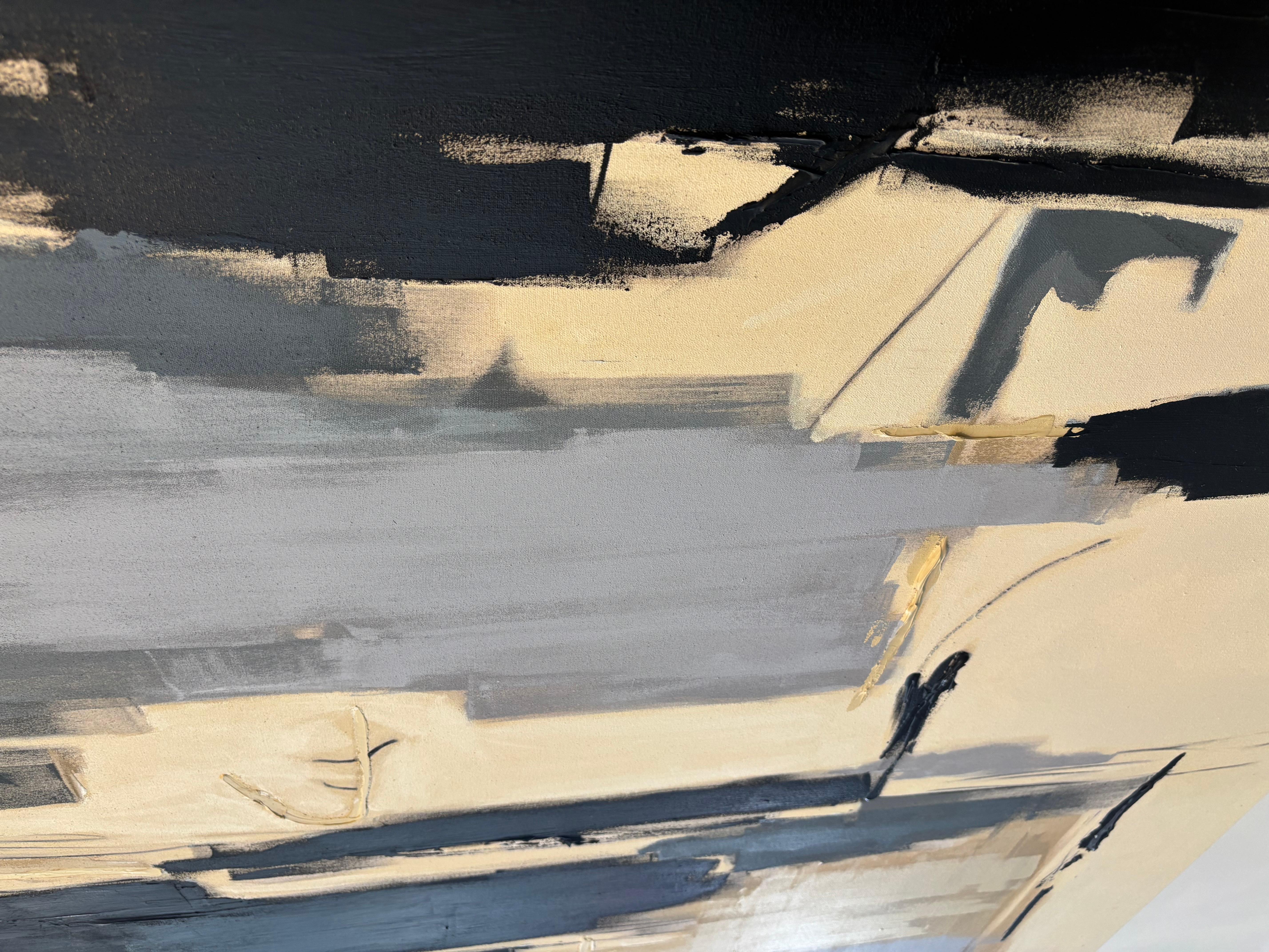 Entre Le Bleu (Abstrakt), Painting, von Holly Addi