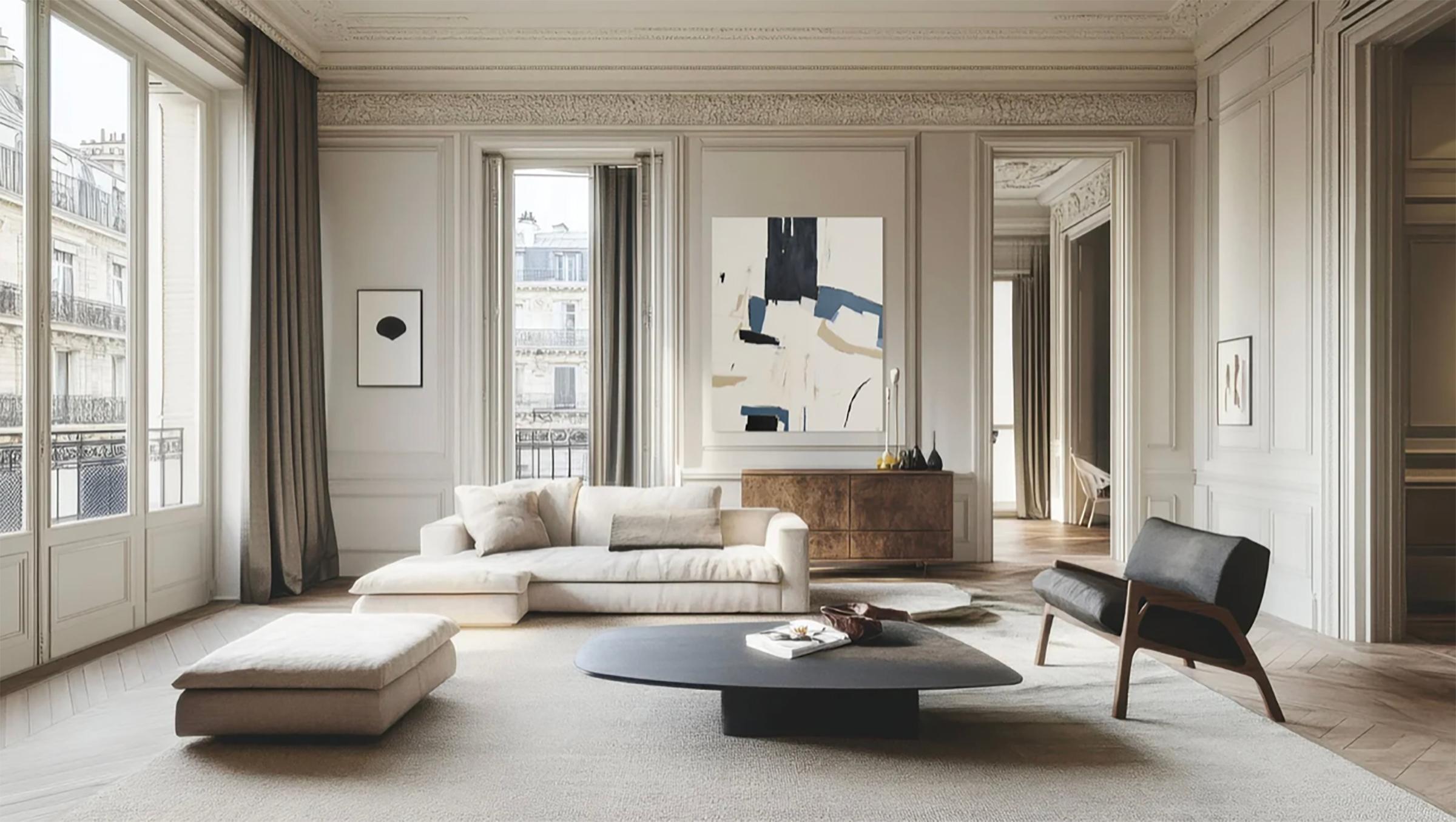 Frisson Bleu - Mixed Media Art Abstracto de Holly Addi