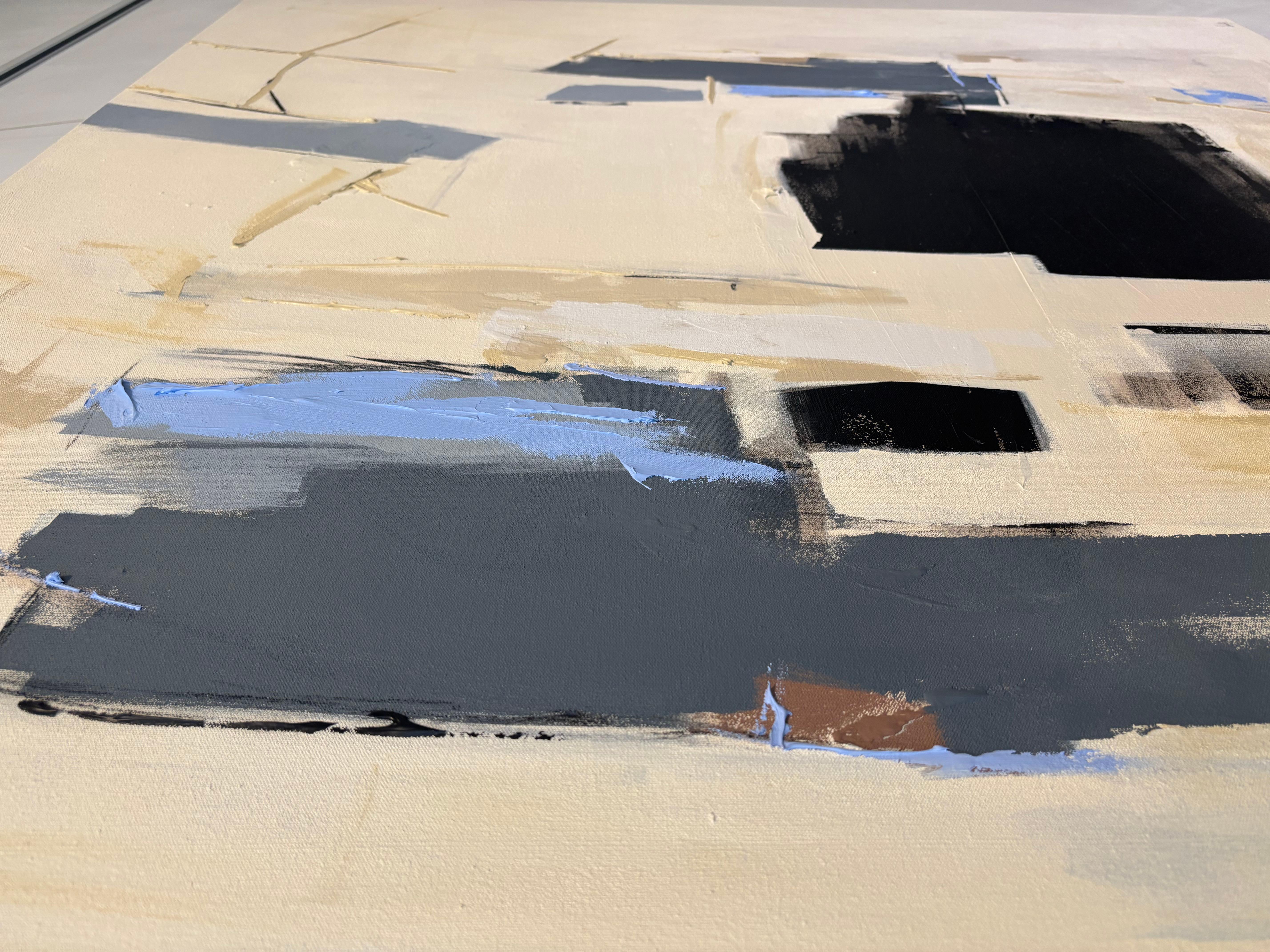 Holly Addi, living and working in Salt Lake City, UT, USA is an abstract painter using acrylic and charcoal on canvas. Her gesture and surface quality is reminiscent of the Abstract Expressionist movement. 
Addi's mixed media paintings on canvas are