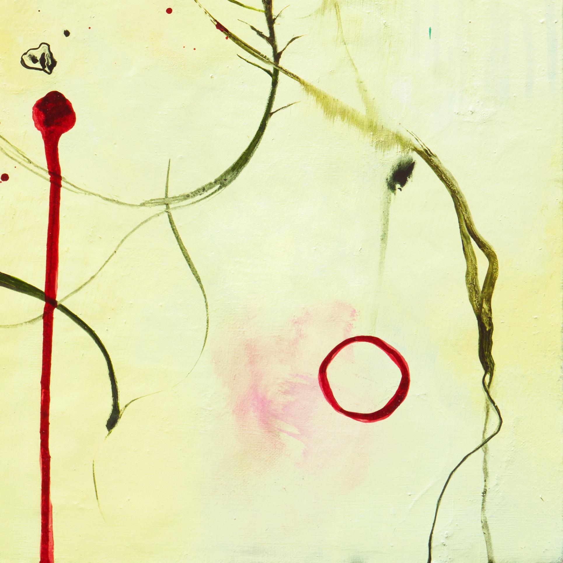 'Abstract in Jade and Light Green', Woman Artist For Sale 1