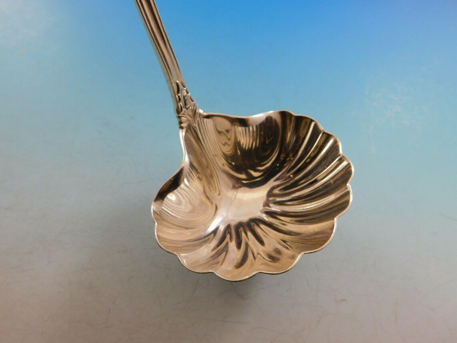 Exquisite sterling silver sauce ladle measuring 6 1/4