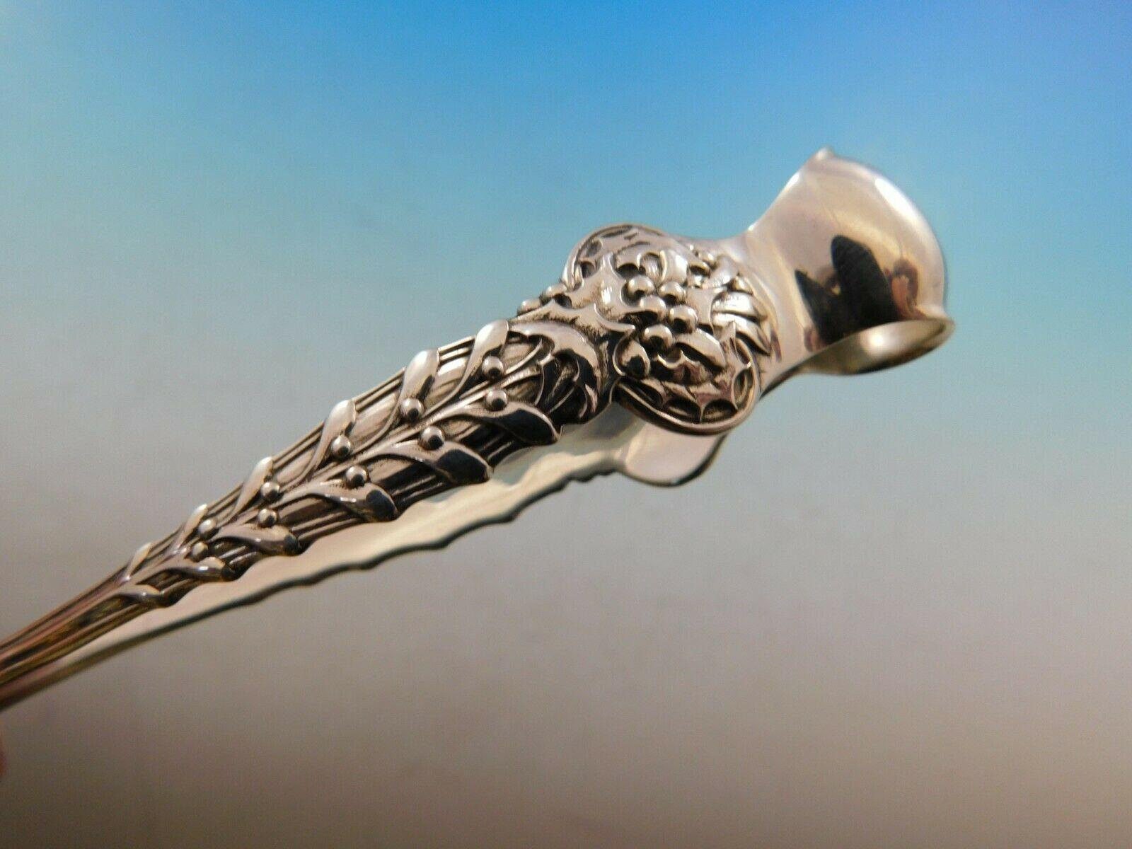 Holly par Tiffany & Co. Pince à sucre en argent sterling avec doubles griffes Excellent état à Big Bend, WI