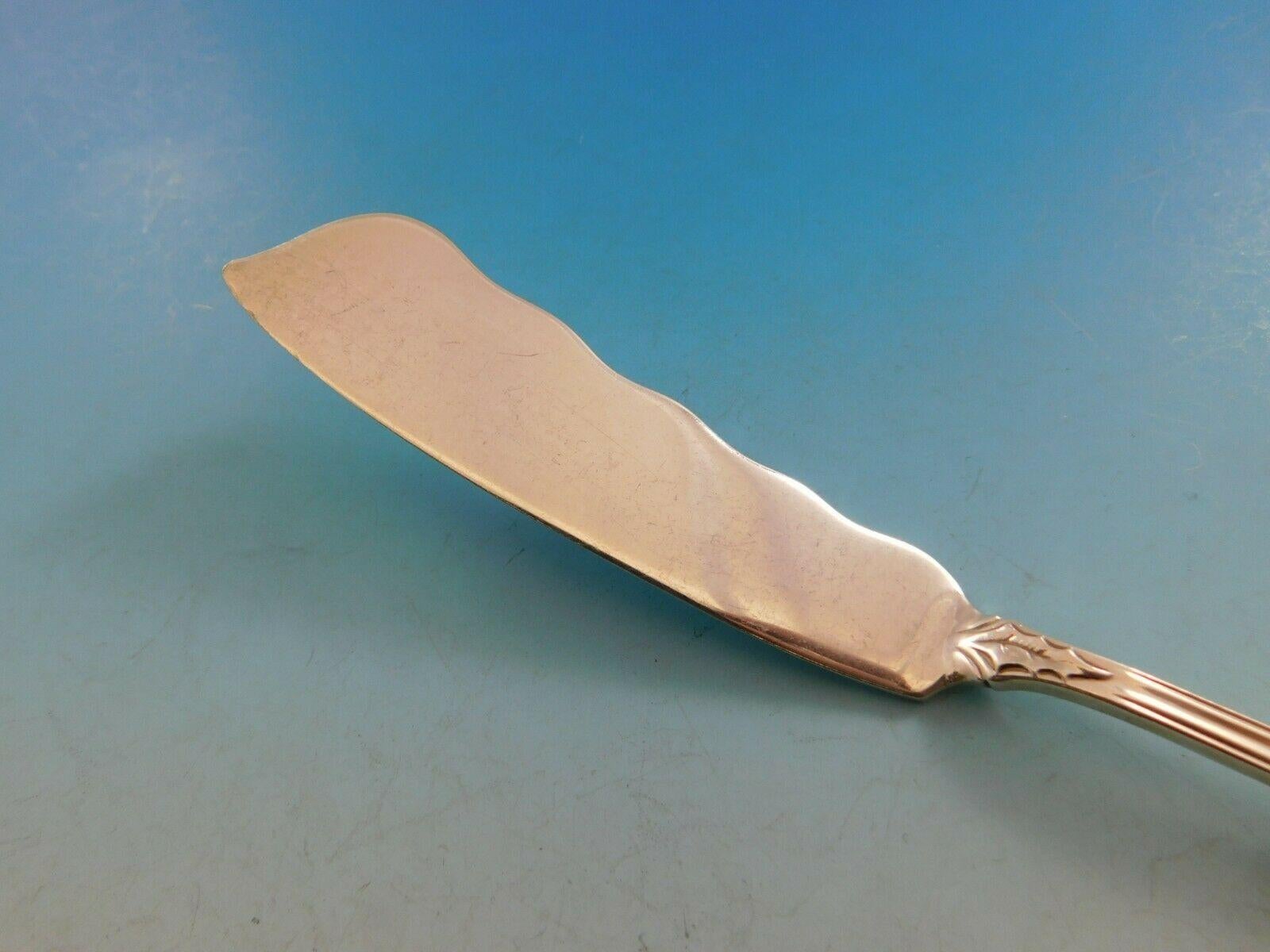 Splendido burro con manico piatto in argento sterling della misura di 7,3/8