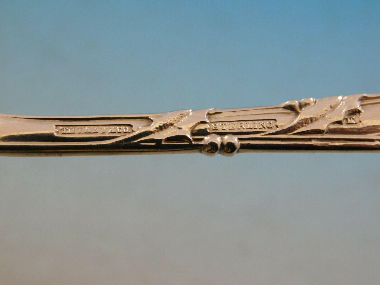 Argento 925 Holly by Tiffany Sterling Silver Coltello da burro Master con manico piatto per imbottitura