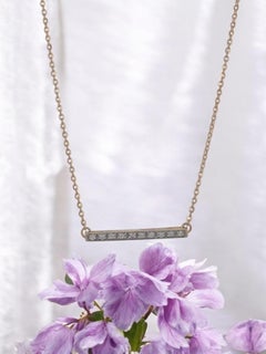 Holly Diamond Necklace 10K Yellow Gold, 0.50ct Diamond Pendant