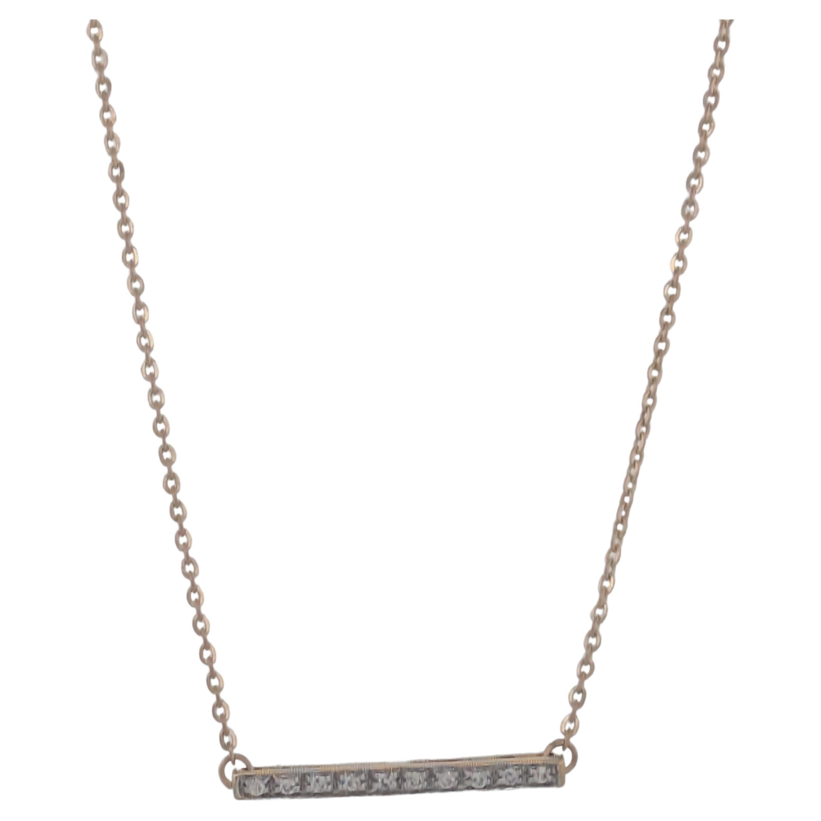 Holly Diamond Necklace 10K Yellow Gold, 0.50ct Diamond Pendant