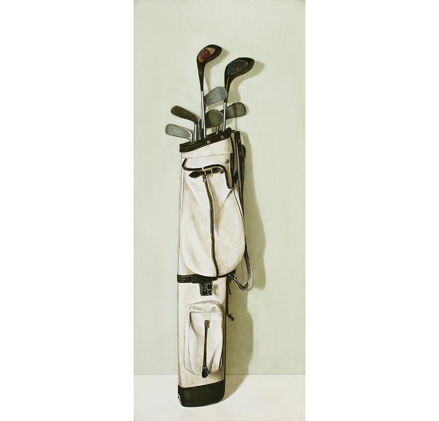 Golf Clubs - Painting by Holly Farrell