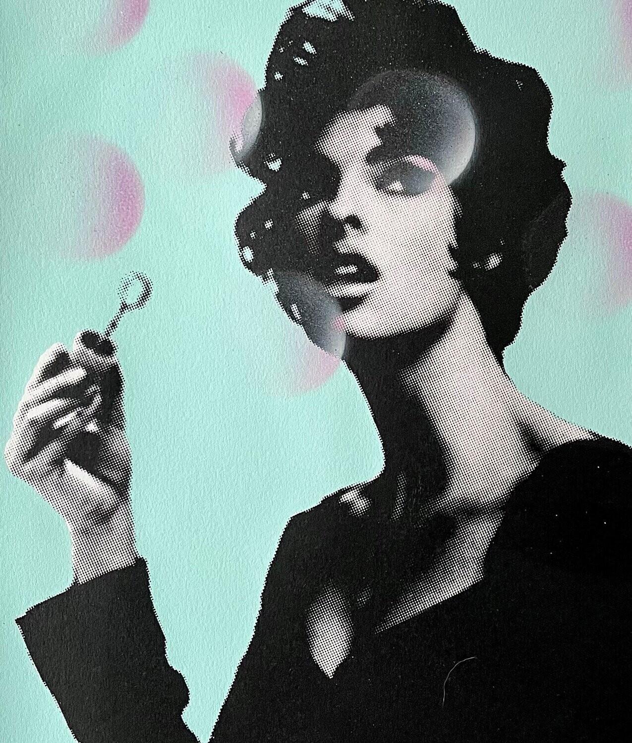Siempre soplando burbujas de Holly Hock (Arte callejero), 2022 en venta 1
