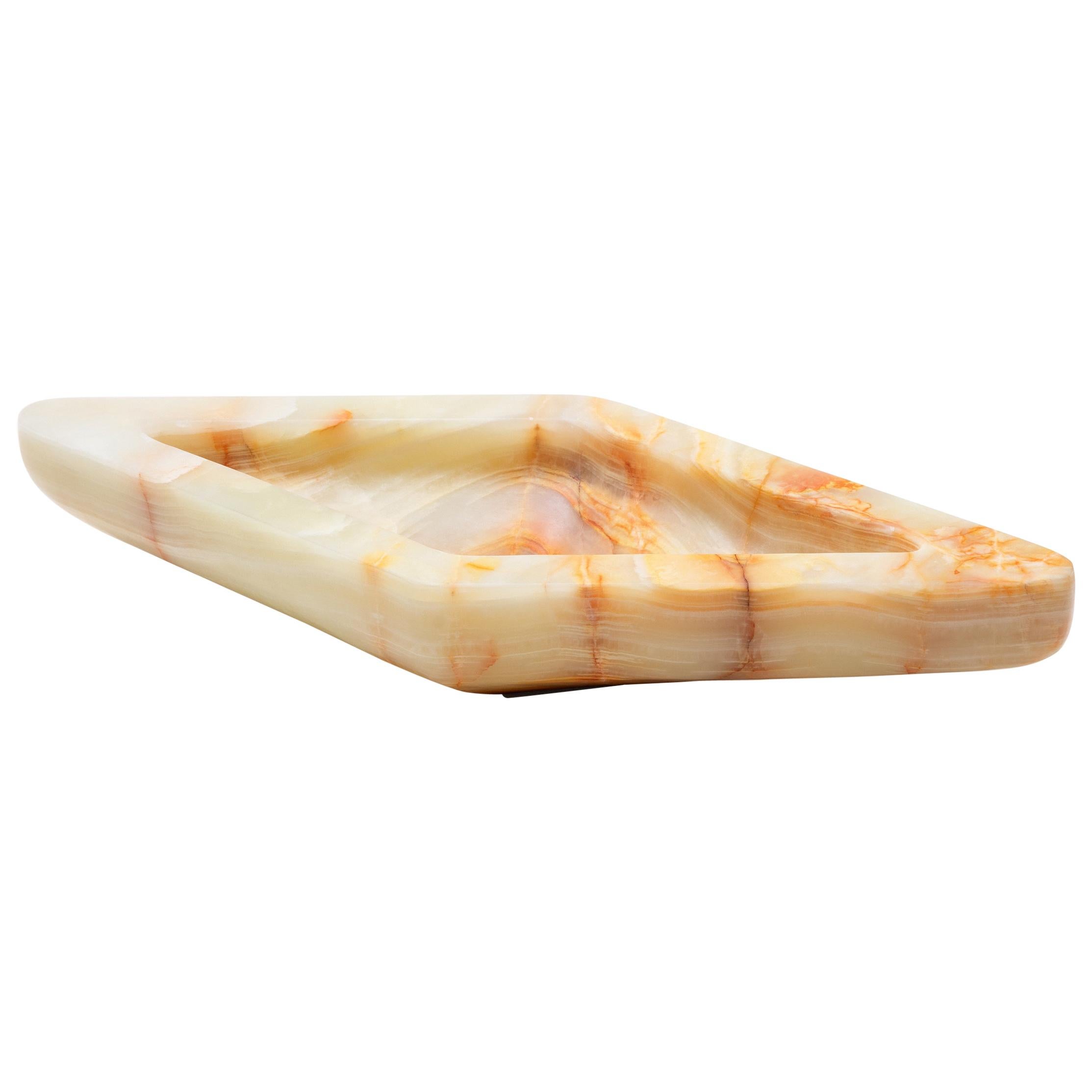 HOLLY HUNT Ace S Onyx Miele Marble Stone