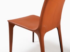 HOLLY HUNT Adriatic Dining Side Chair in Sierra Leather