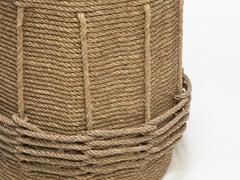 HOLLY HUNT Afritresse Stool in Natural Hemp by Christian Astuguevieille