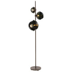 HOLLY HUNT Another Day Floor Lamp with Brass & Glass by Damien Langlois-Meurinne