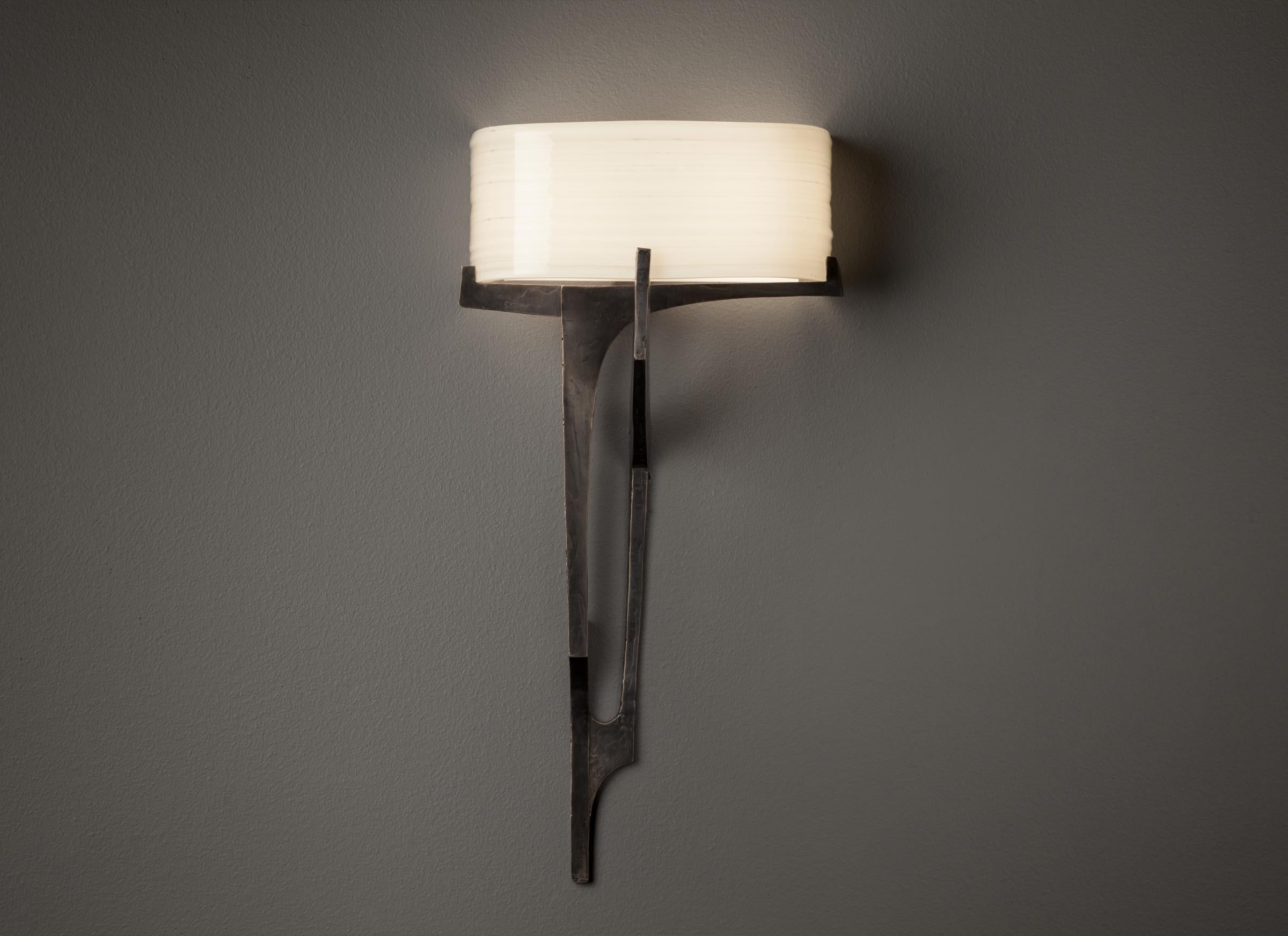 American HOLLY HUNT Artemis Left Facing Sconce in Medium Bronze by Stefan Gulassa