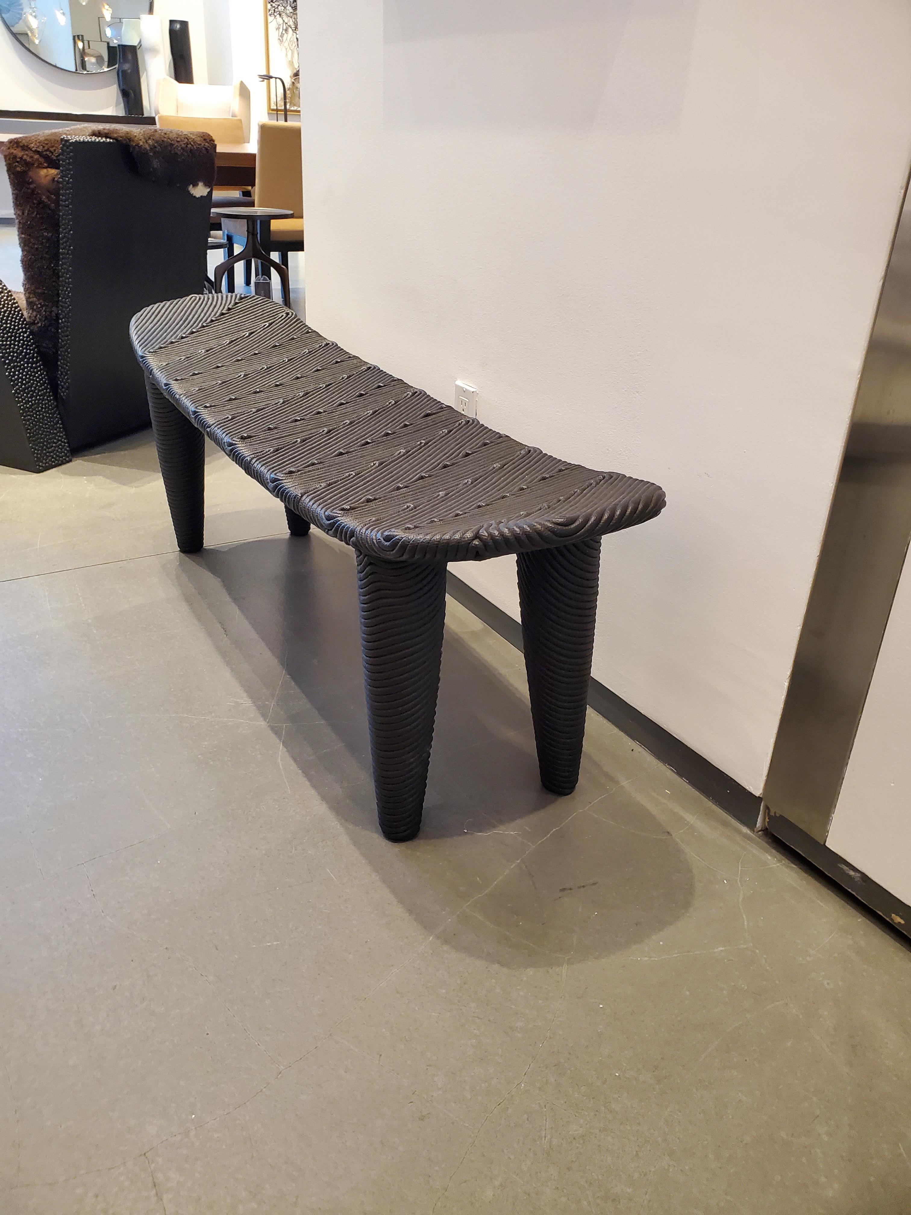 Contemporary HOLLY HUNT Artofril Bench in Black