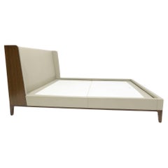 Letto Spencer Holly HUNT Cal King in pelle e noce