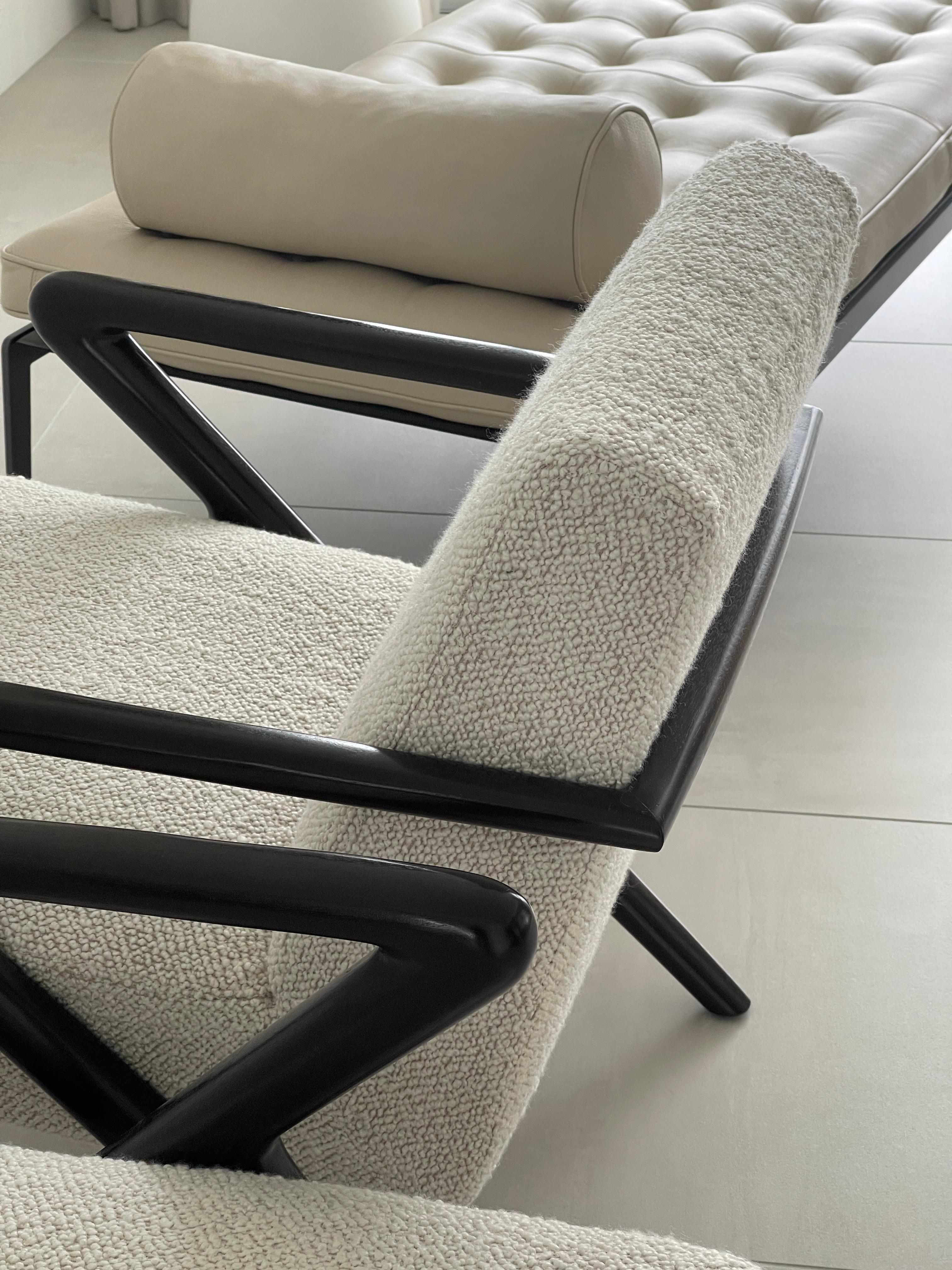 Holly Hunt Capri Chairs in Kravet Fabric 10