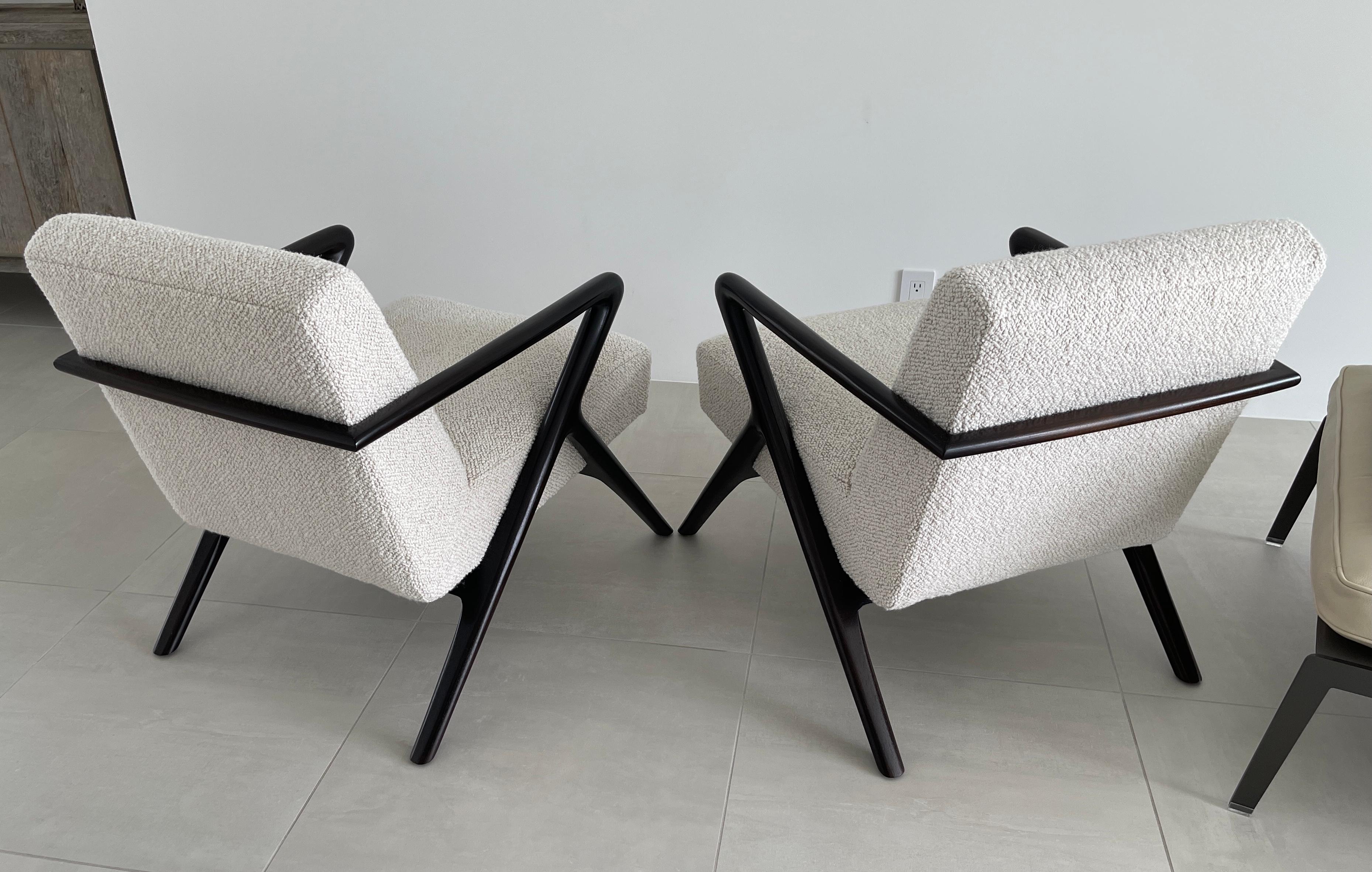 Holly Hunt Capri Chairs in Kravet Fabric 11