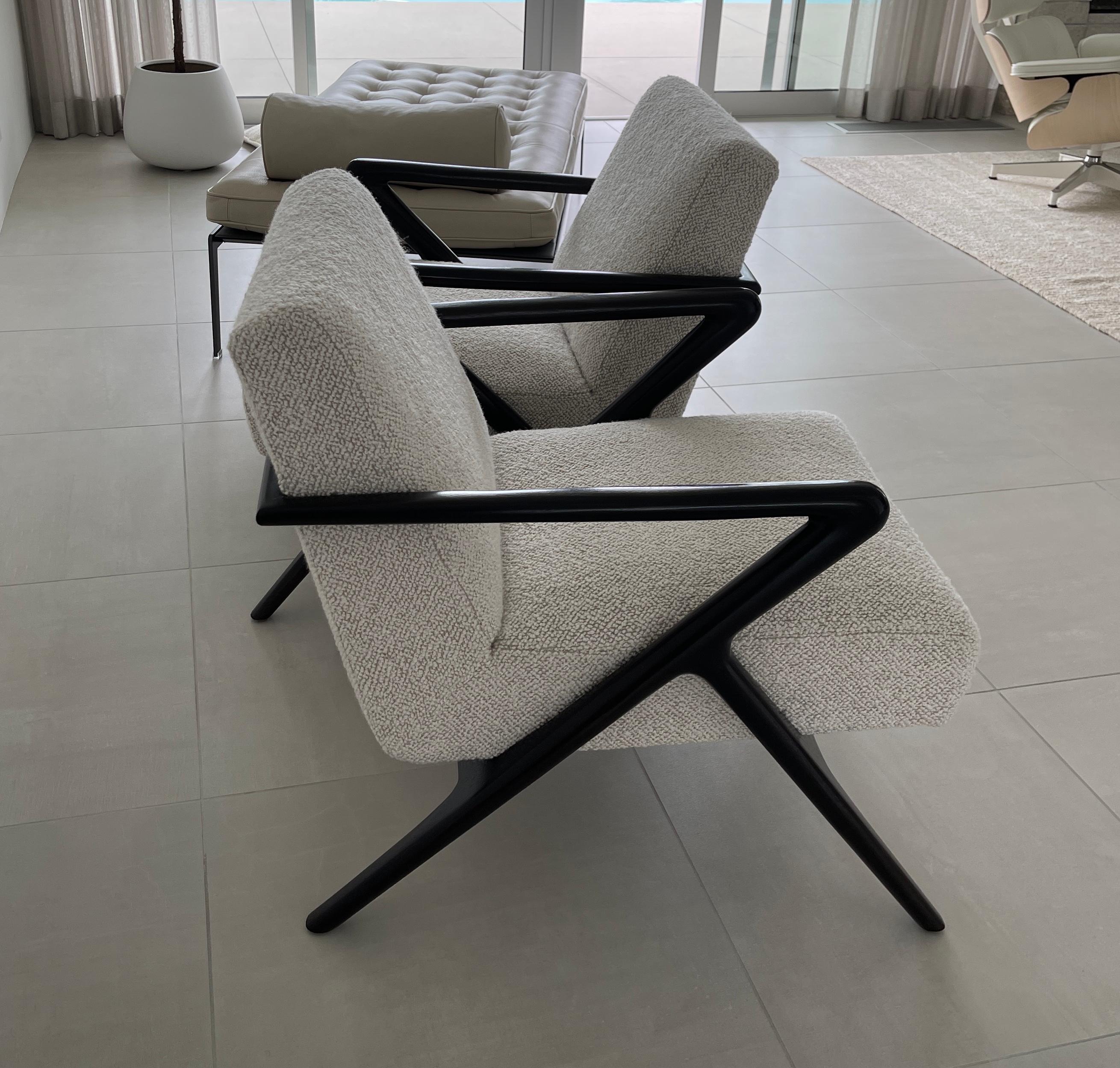 Holly Hunt Capri Chairs in Kravet Fabric 12