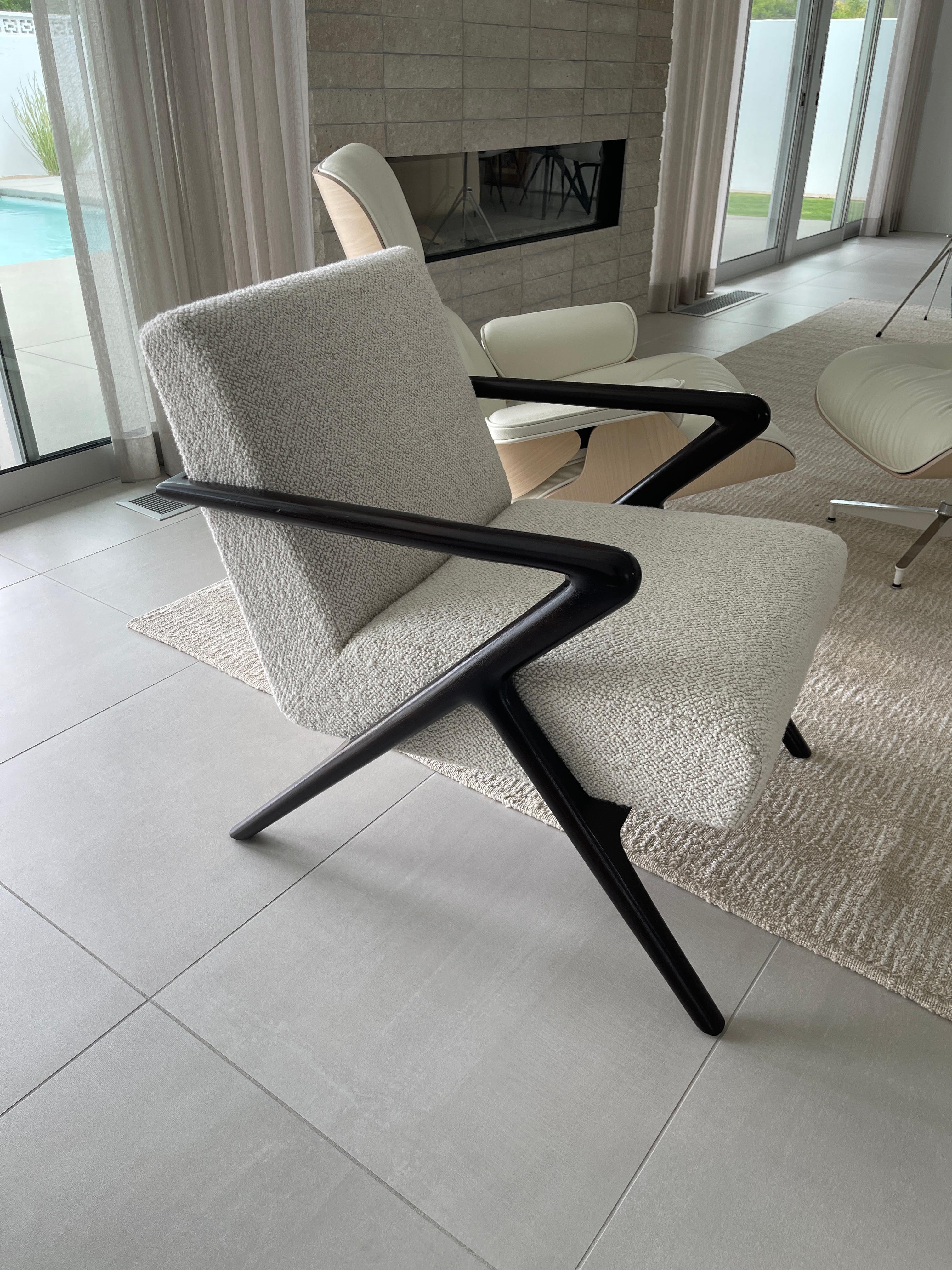 Wool Holly Hunt Capri Chairs in Kravet Fabric