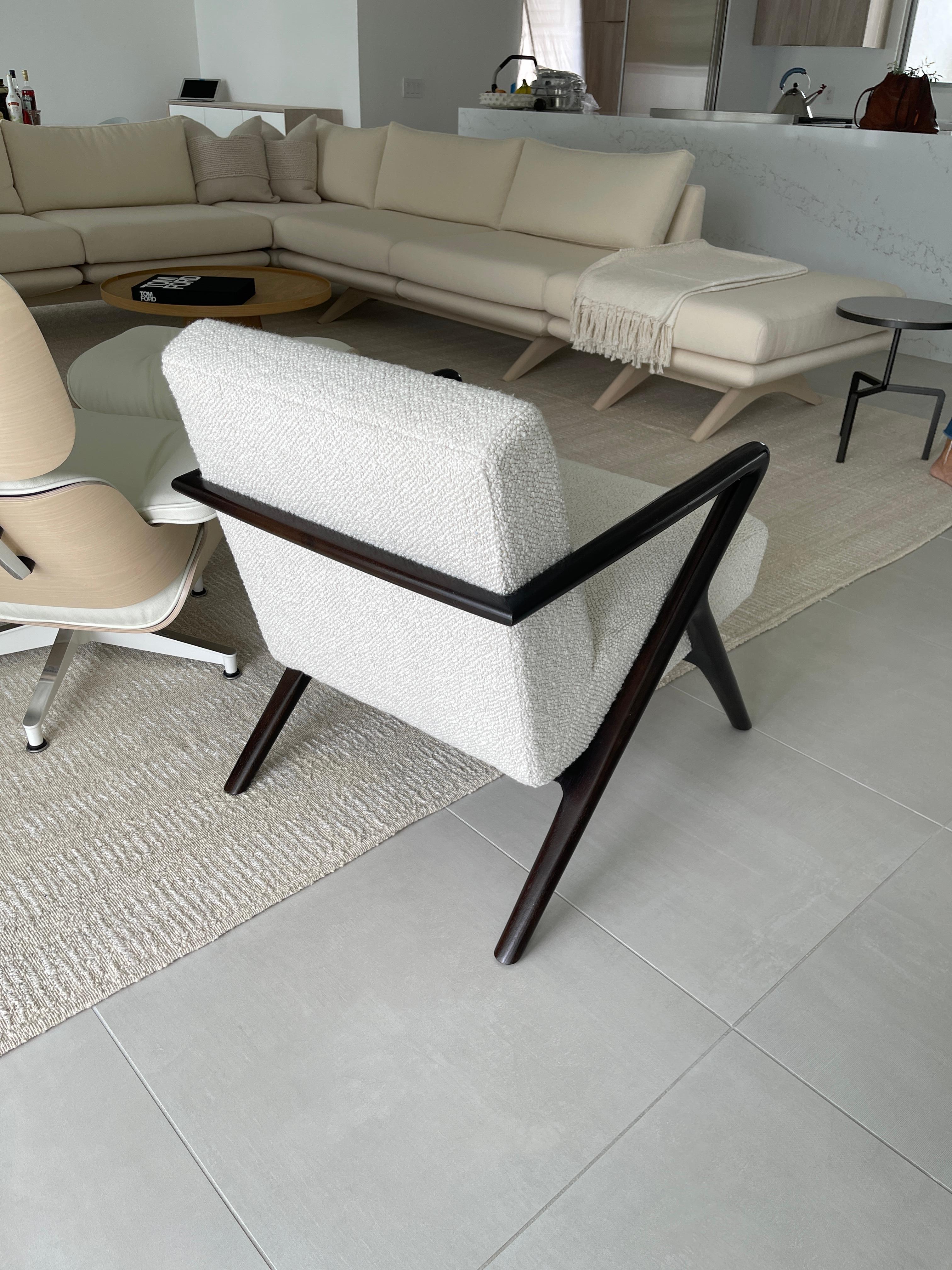 Holly Hunt Capri Chairs in Kravet Fabric 1