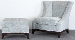Holly Hunt Chair and Ottoman by John Hutton, 2000s