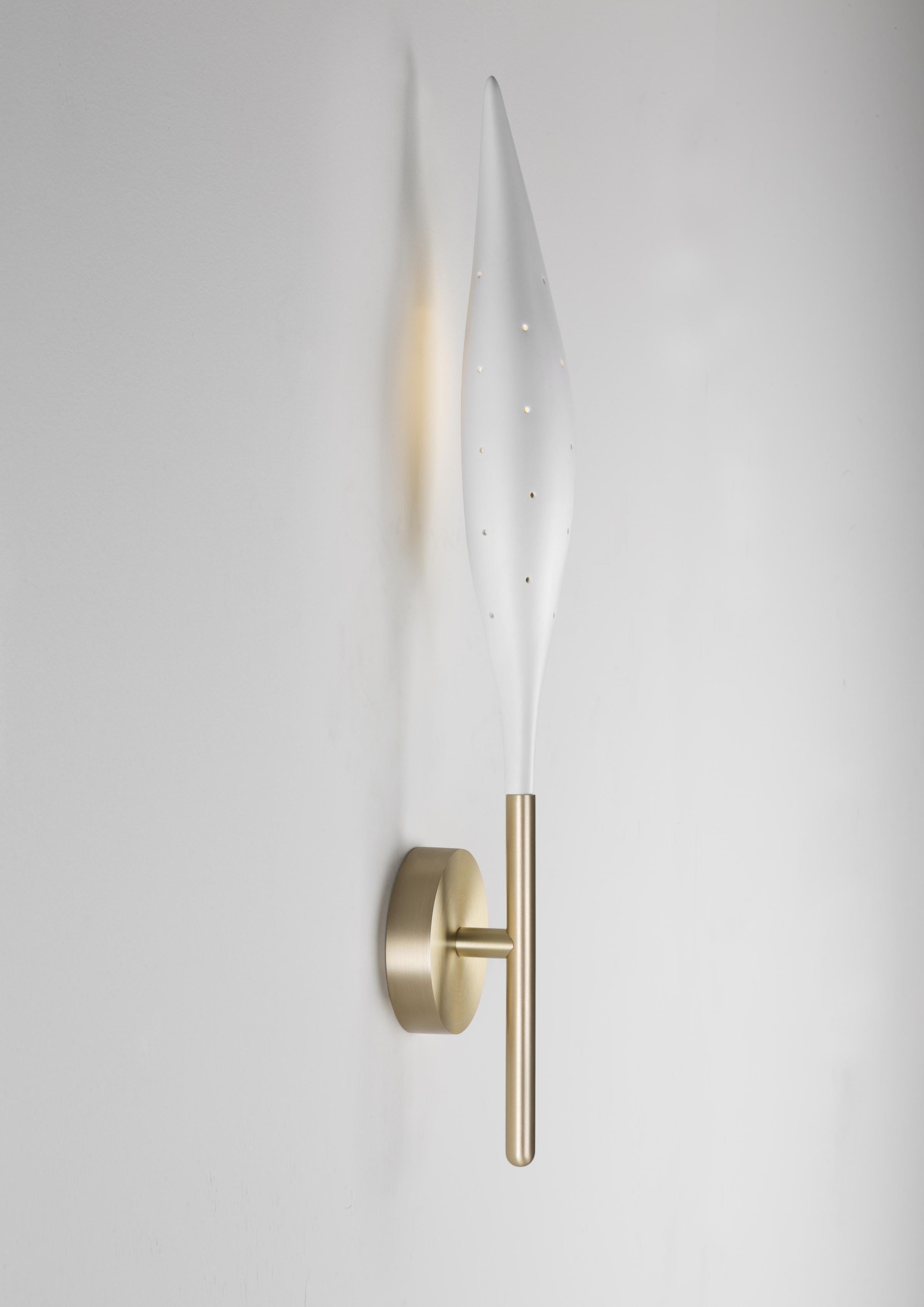 Modern HOLLY HUNT Constellation Sconce in Brushed Brass by Damien Langlois-Meurinne