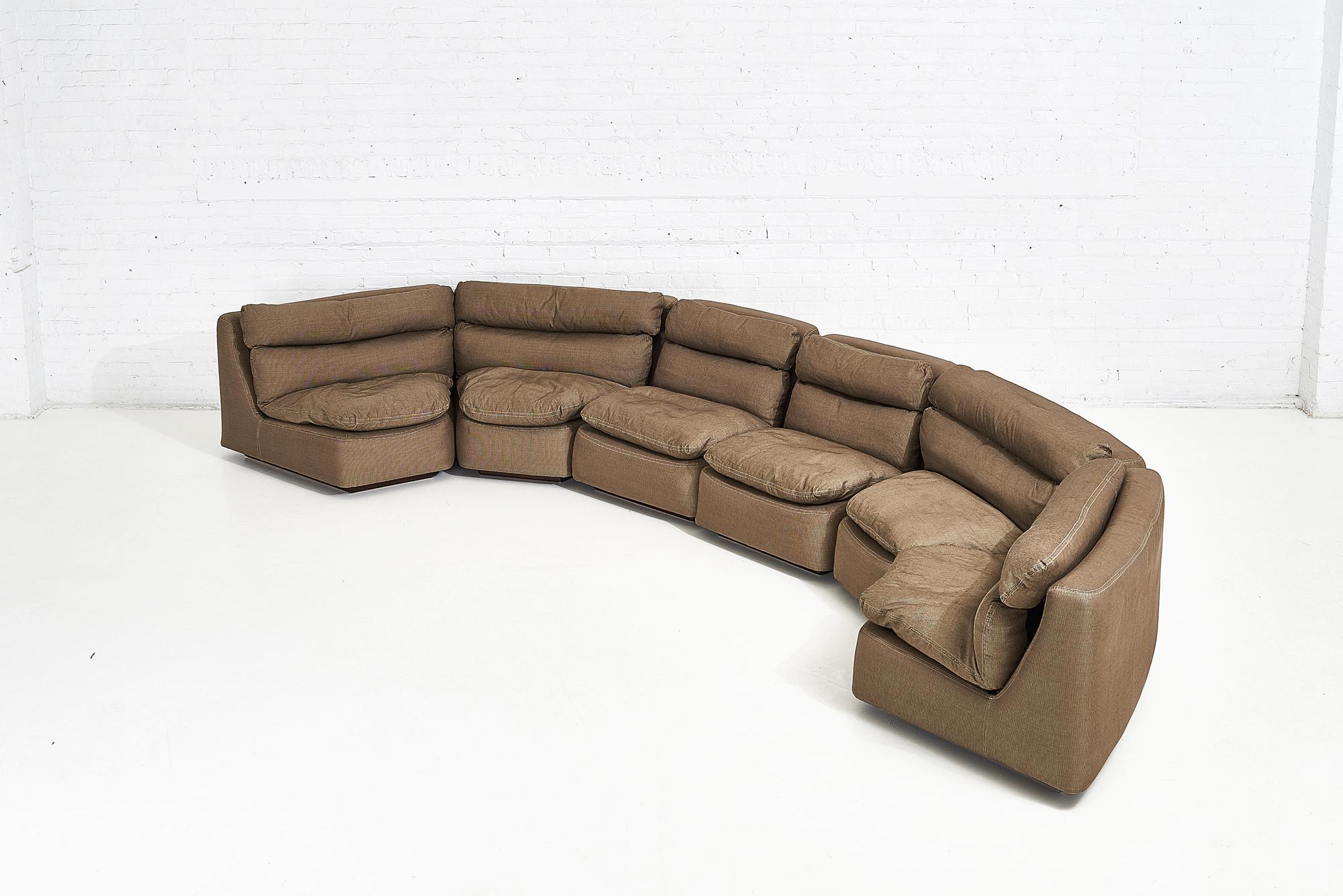 holly hunt curved sofa