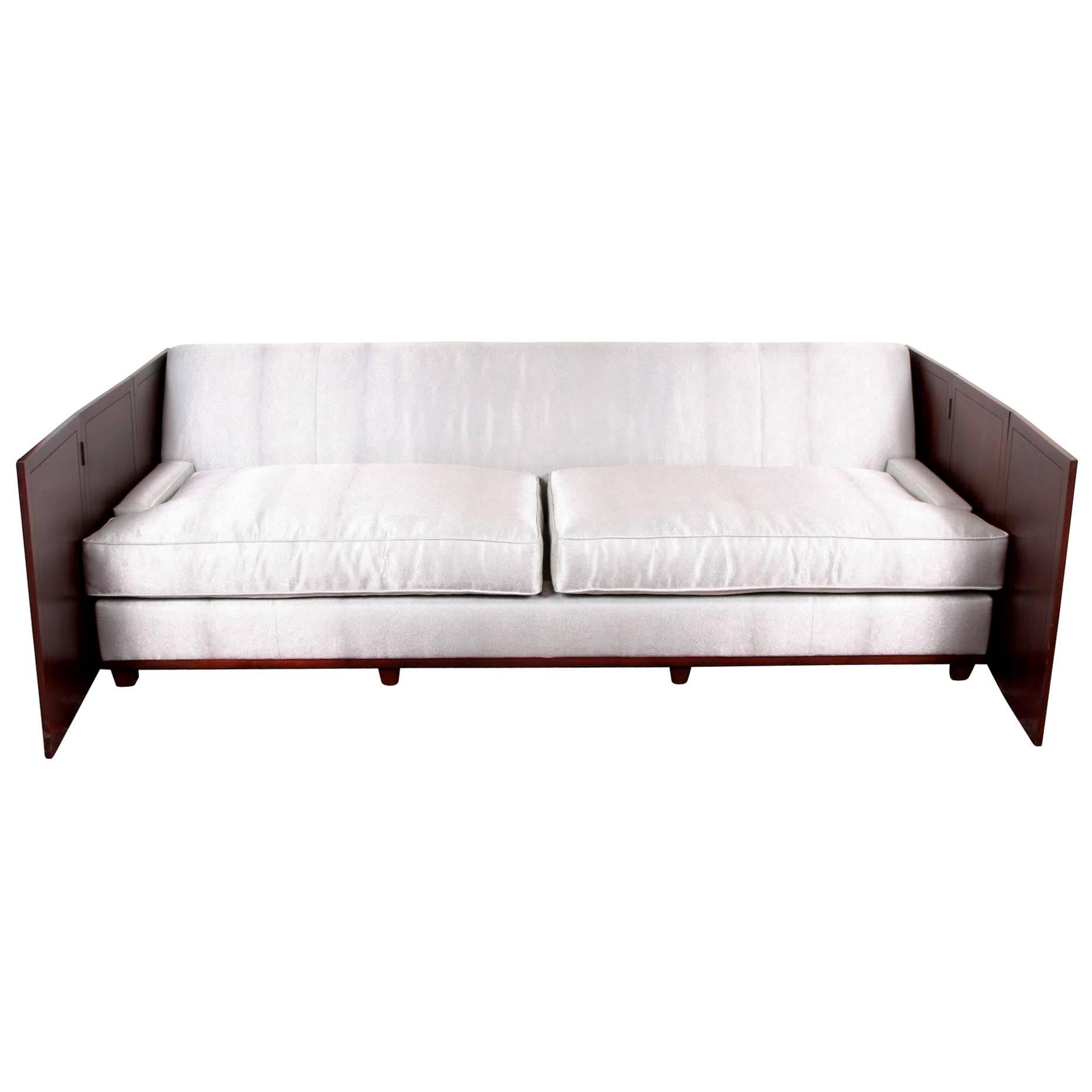 Holly Hunt Design Faux Shark Skin Sofa