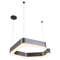 HOLLY HUNT Fjord Hanging Small LED Light in Aged Nickel