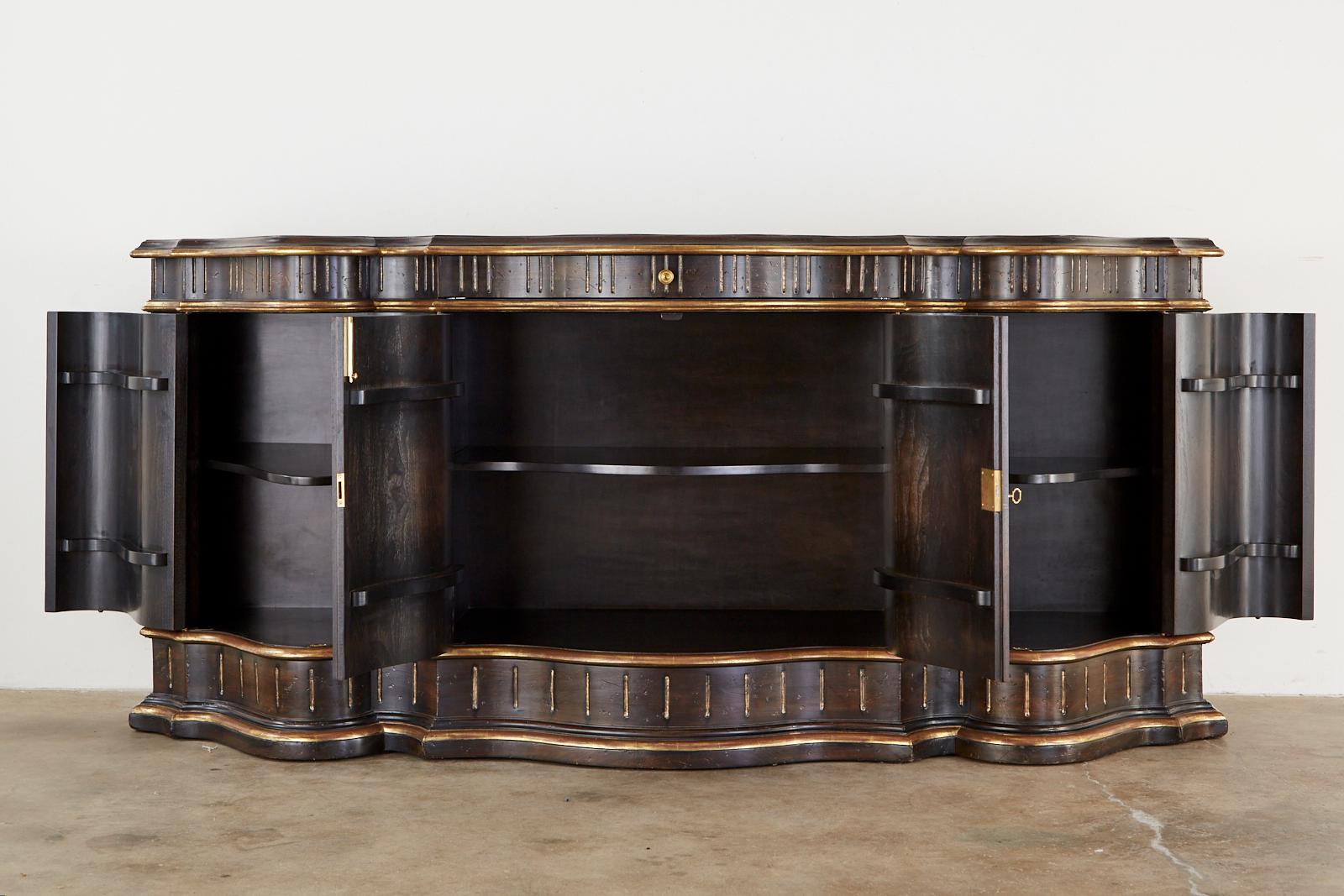 Baroque Revival Holly Hunt for Therien Studio Serpentine Sideboard or Buffet