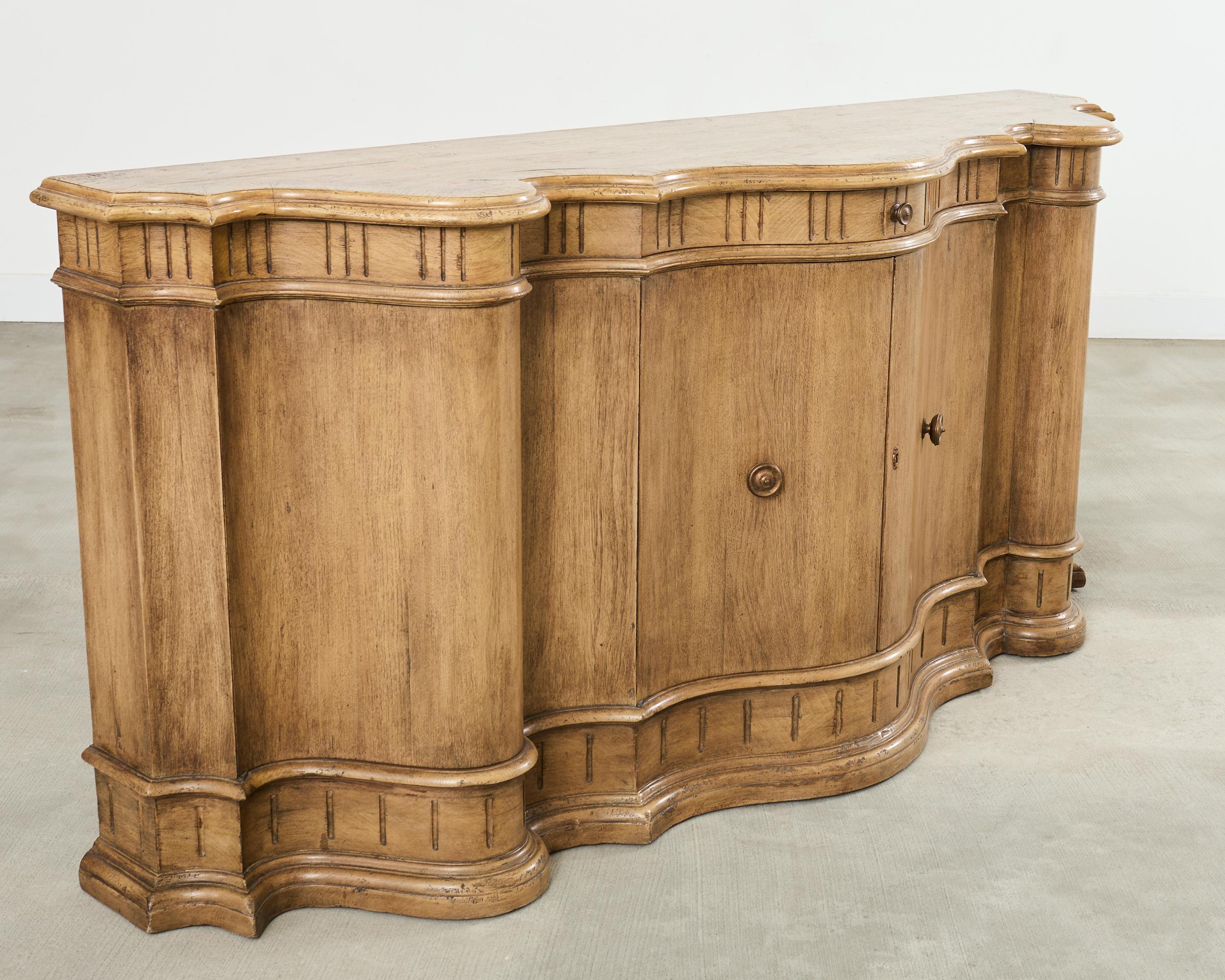 Baroque Revival Holly Hunt for Therien Studio Serpentine Sideboard or Buffet For Sale