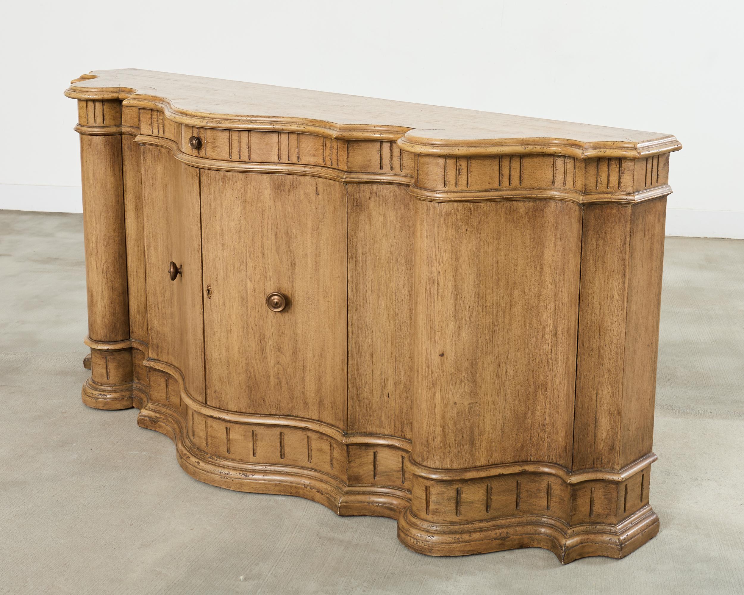 Hand-Crafted Holly Hunt for Therien Studio Serpentine Sideboard or Buffet For Sale