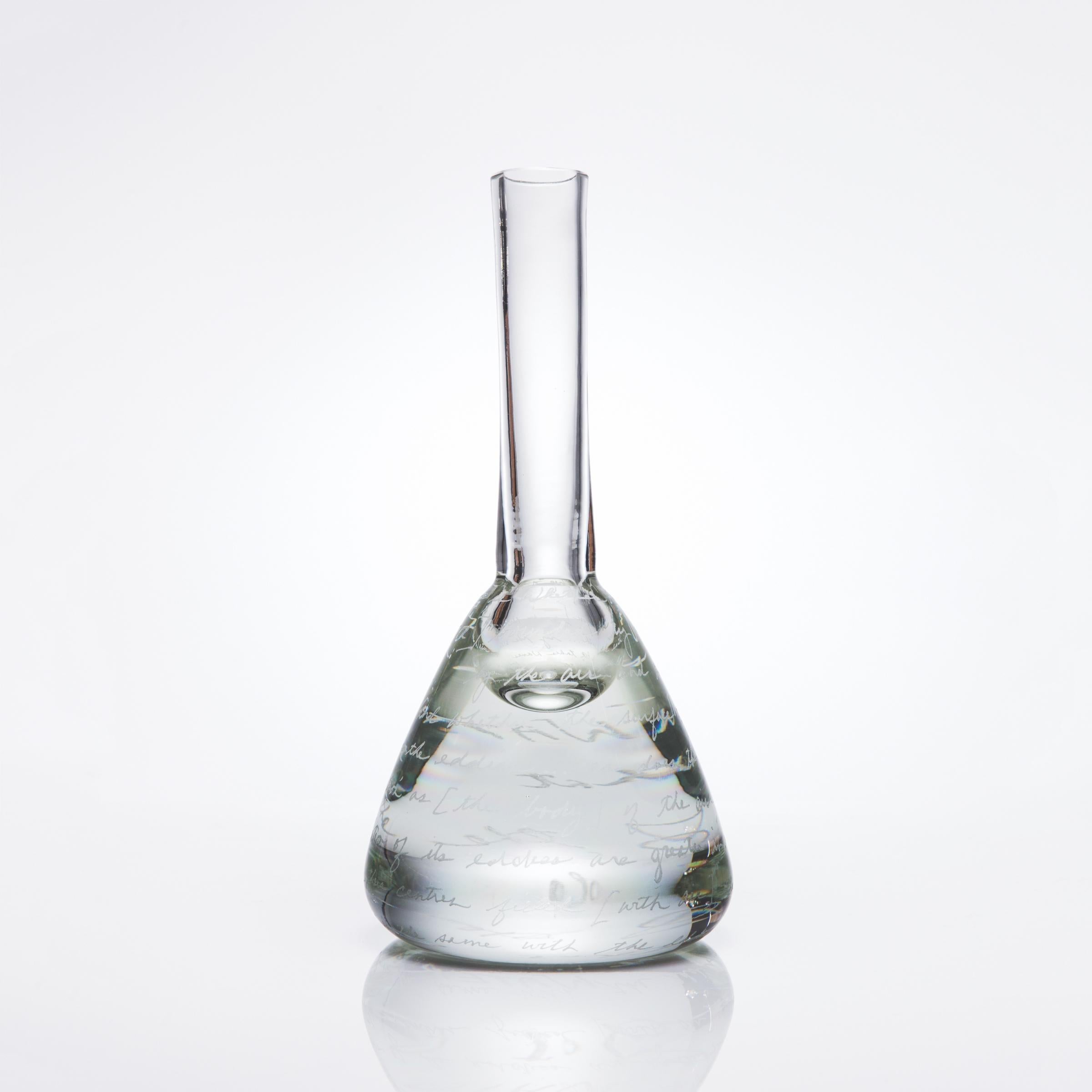 Holly Hunt handmade 804 solid crystal vase by Alison Berger Glassworks.

804 Vase 12