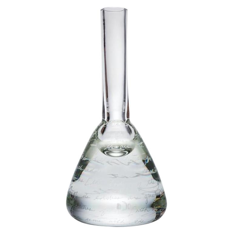 HOLLY HUNT Handmade 804 Solid Crystal Vase by Alison Berger Glassworks