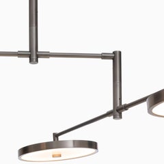 HOLLY HUNT Helios Medium Chandelier with 3 Movable Light Heads by Stefan Gulassa