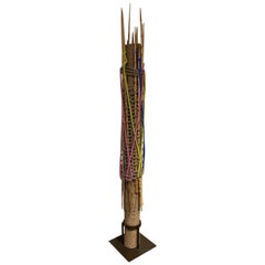 HOLLY HUNT Hunters Totem in Wood, Cotton & Rope by Christian Astuguevieille