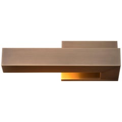 HOLLY HUNT Wandleuchter für die linke Seite in Goldbronze patiniert