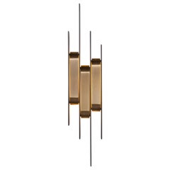 HOLLY HUNT Meridian Sconce in Metal Golden Bronze Patina Finish