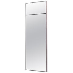 HOLLY HUNT Metal Frame Mirror in Polished Stainless Steel Finish
